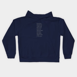 True Love... Miracles (gray text) Kids Hoodie